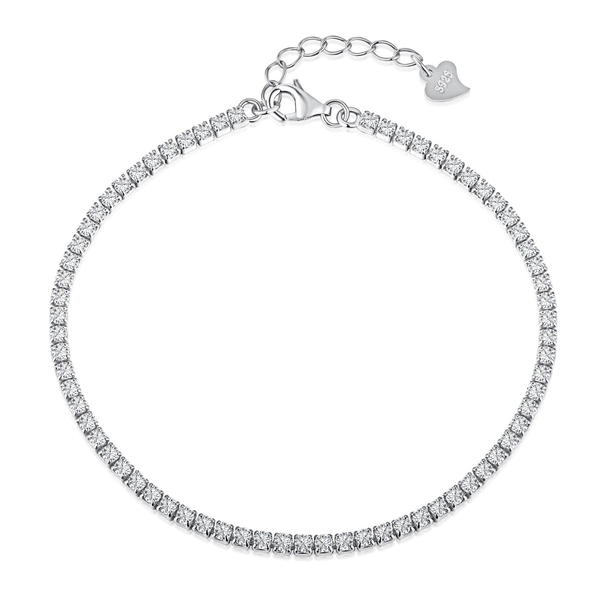 [ELAN LUXE]Radiant Shinning Princess Cut Tennis Bracelet
