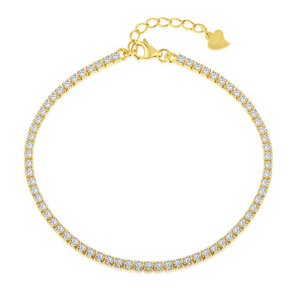 [ELAN LUXE]Radiant Shinning Princess Cut Tennis Bracelet