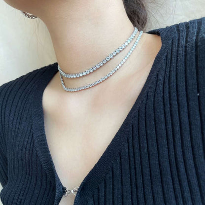 [ELAN LUXE]Elegant Tennis Chain Necklace