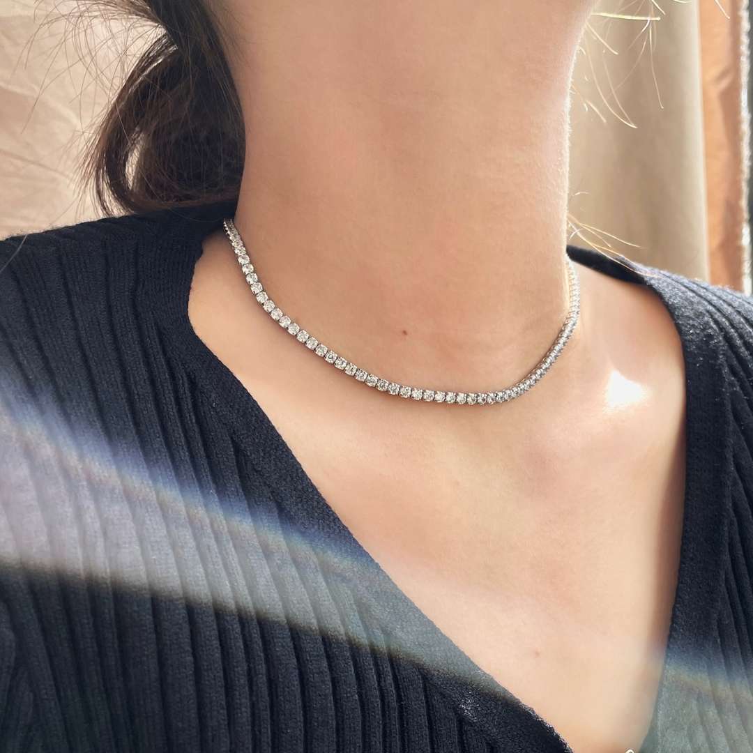 [ELAN LUXE]Elegant Tennis Chain Necklace