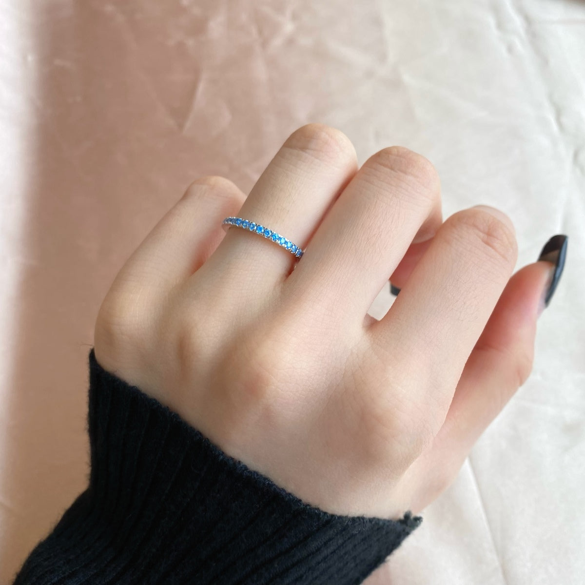 [ELAN LUXE]Delicate Sparkling Round Cut Daily Ring