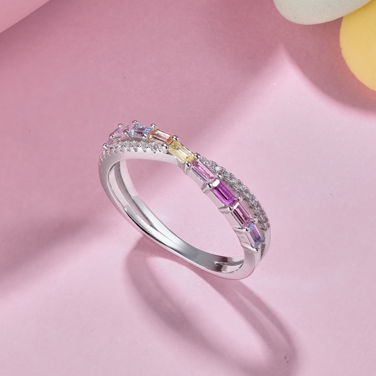 [ELAN LUXE]Energetic Elegant Radiant Cut Party Ring