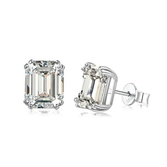[ELAN LUXE]Dazzling Square Shape Earrings