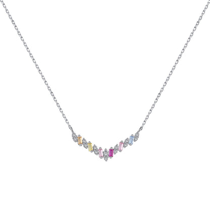 [ELAN LUXE]Dazzling Rainbow Necklace