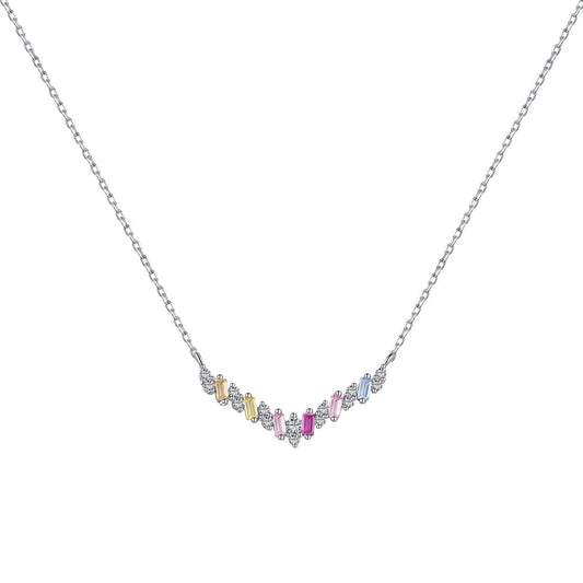 [ELAN LUXE]Dazzling Rainbow Necklace