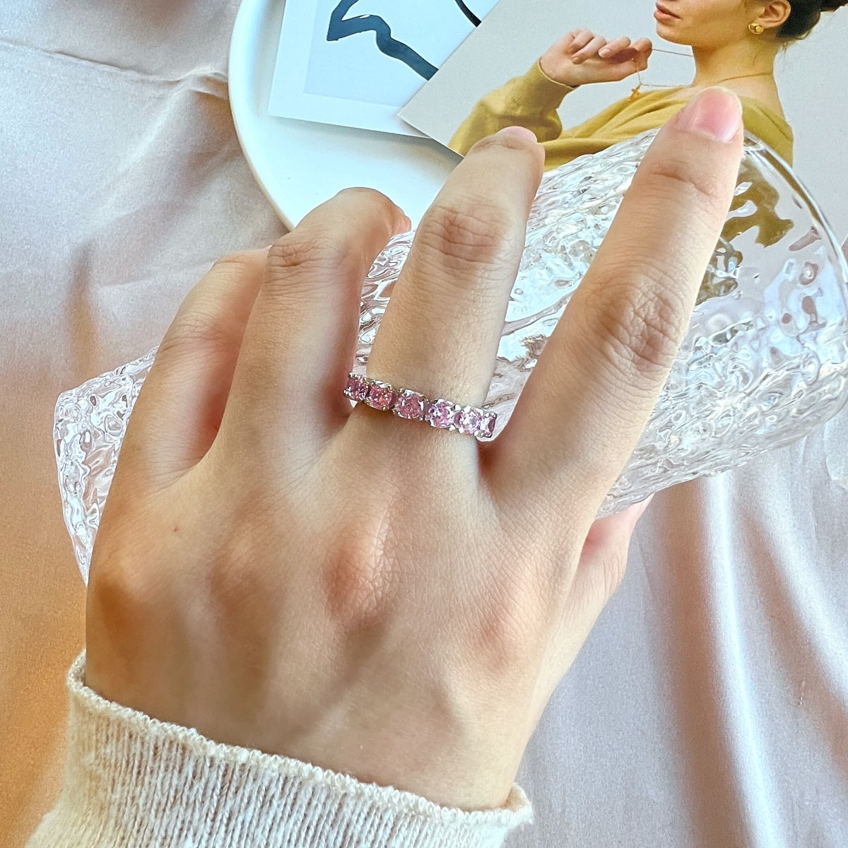 [ELAN LUXE]Eternity Round Cut Tennis Ring