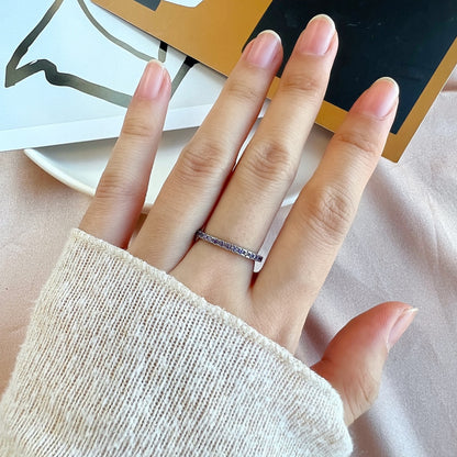 [ELAN LUXE]Delicate Sparkling Round Cut Daily Ring