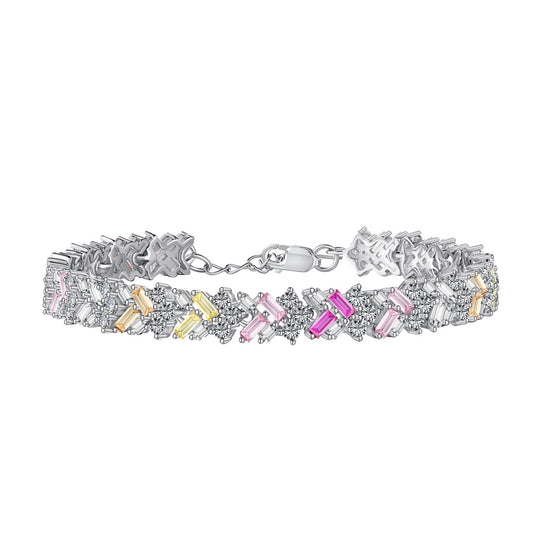 [ELAN LUXE]Dazzling Unique Multi Shape Daily Bracelet
