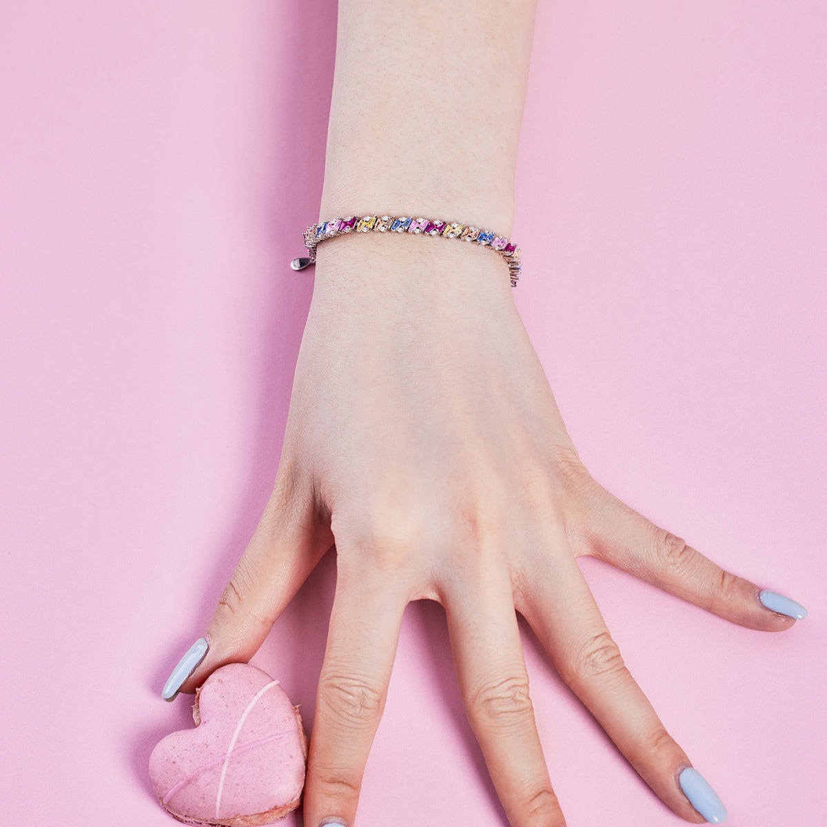 [ELAN LUXE]Ornate Sparkling Multi Cut Party Bracelet