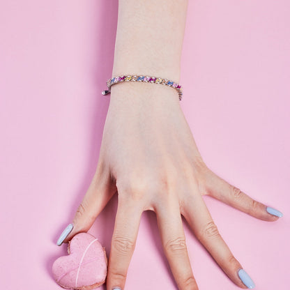 [ELAN LUXE]Ornate Sparkling Multi Cut Party Bracelet