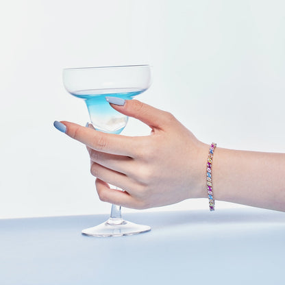 [ELAN LUXE]Ornate Sparkling Multi Cut Party Bracelet