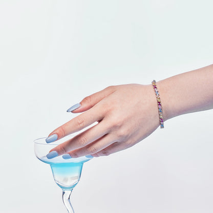 [ELAN LUXE]Ornate Sparkling Multi Cut Party Bracelet