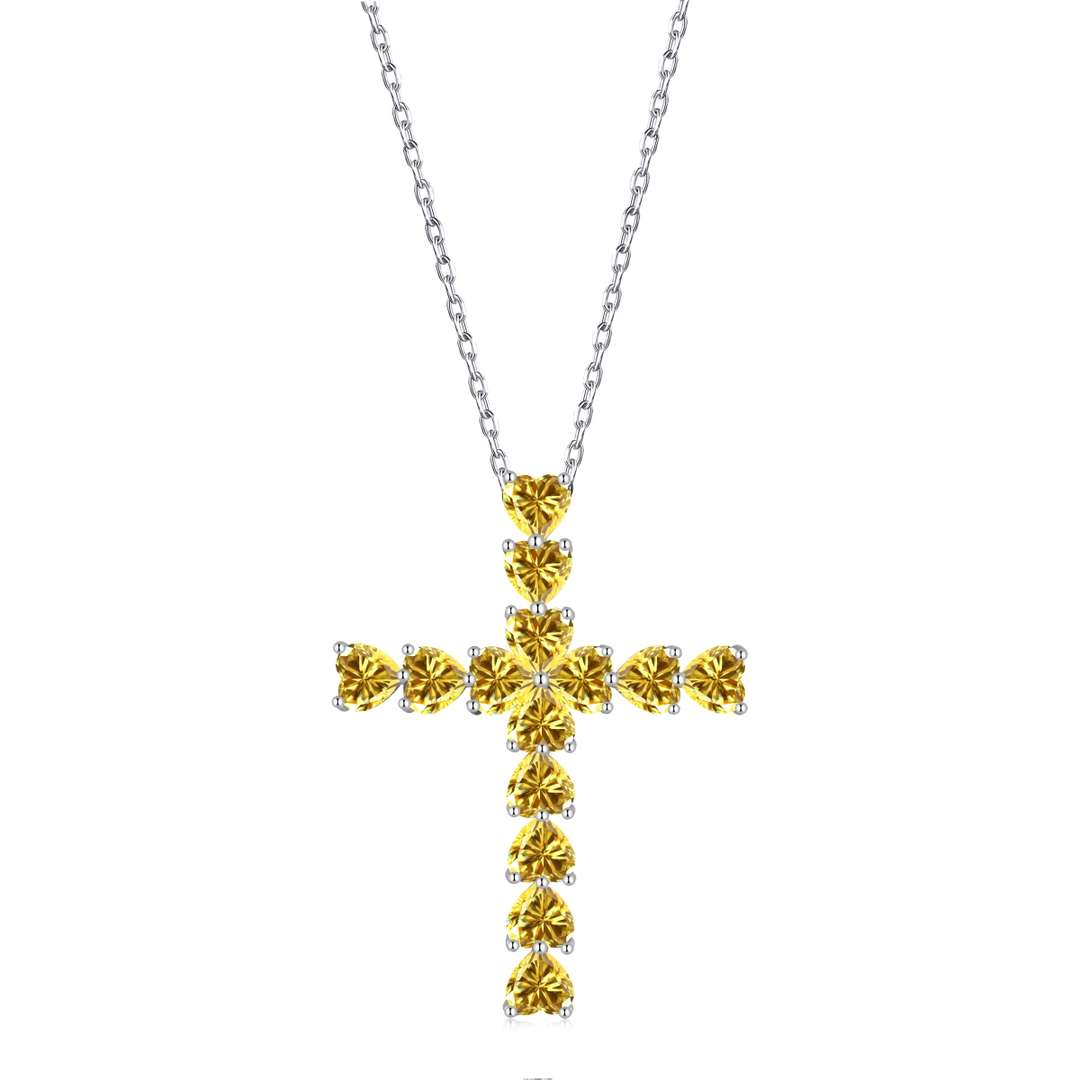 [ELAN LUXE]Radiant Cross Shape Necklace