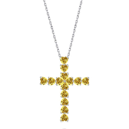 [ELAN LUXE]Radiant Cross Shape Necklace