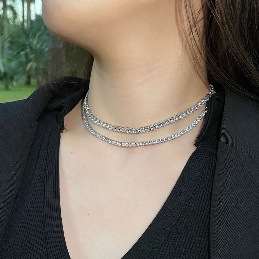 [ELAN LUXE]Elegant Tennis Chain Necklace