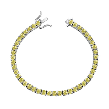[ELAN LUXE]Ornate Dazzling Round Cut Tennis Bracelet