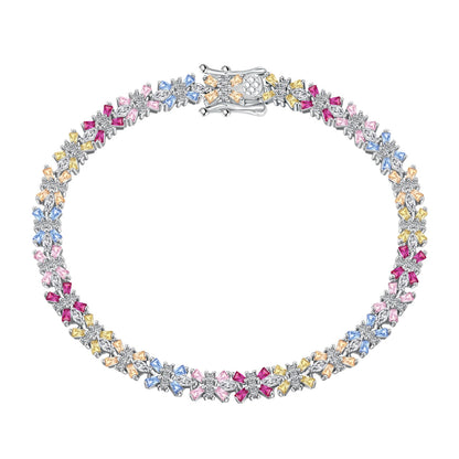 [ELAN LUXE]Radiant Colorful Emerald Cut Party Bracelet