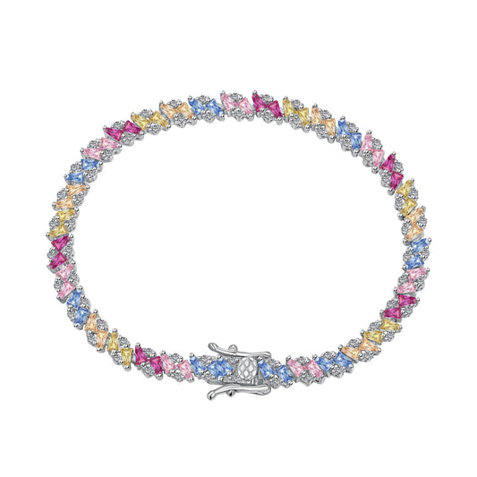 [ELAN LUXE]Ornate Sparkling Multi Cut Party Bracelet