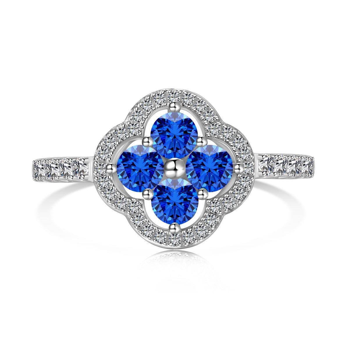 [ELAN LUXE]Four Leaf Clover Flower Design Ring