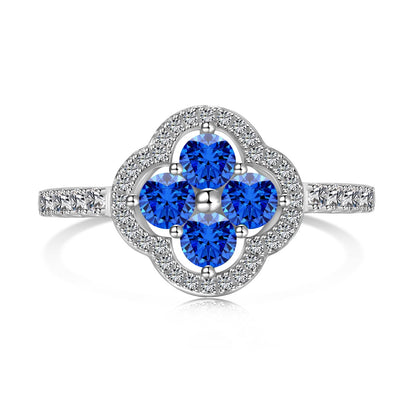 [ELAN LUXE]Four Leaf Clover Flower Design Ring