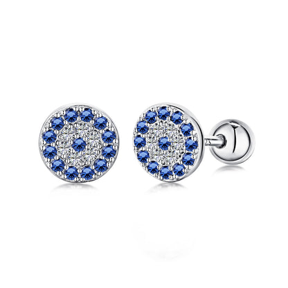 [ELAN LUXE]Devil's Eye Ear Bone Nail Earrings
