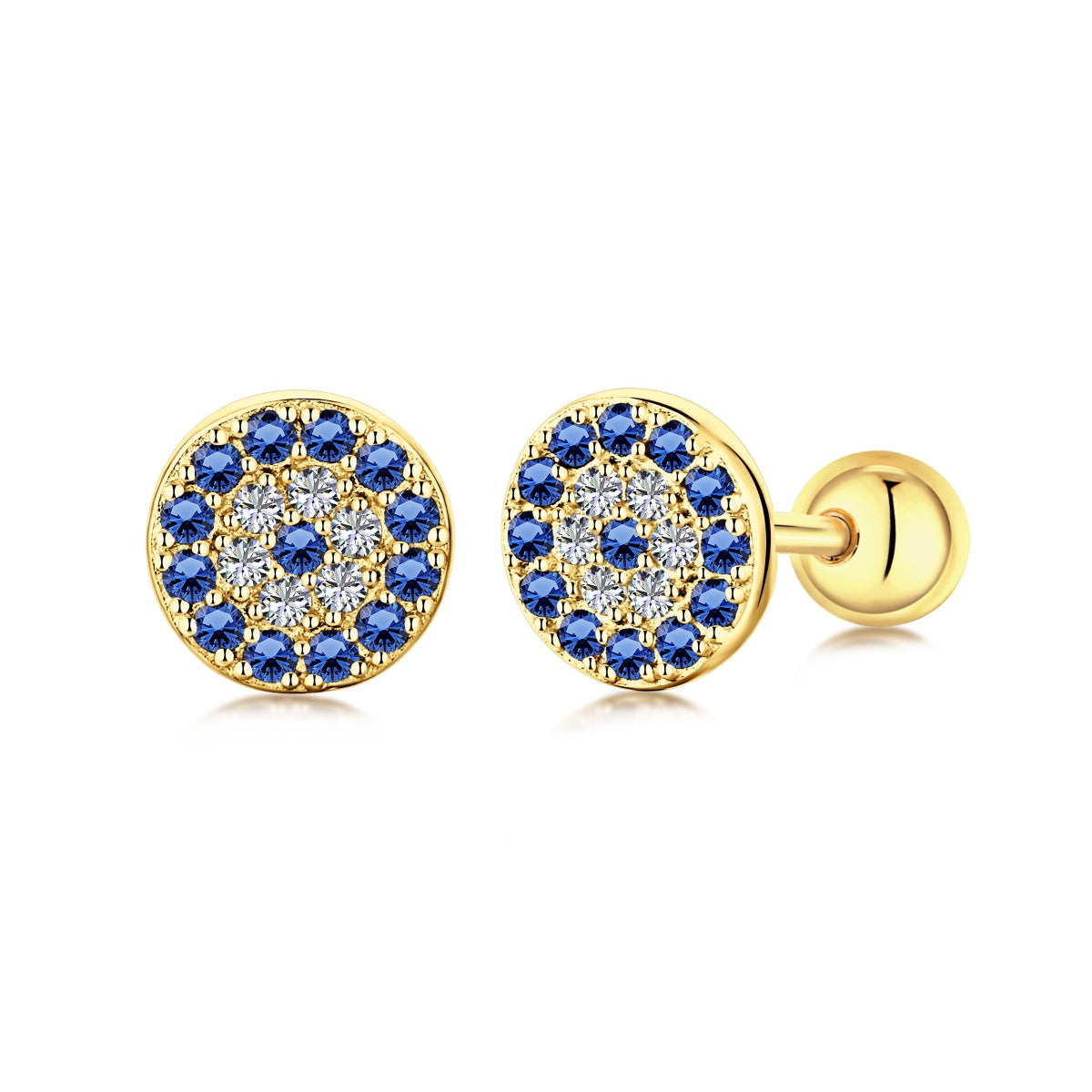[ELAN LUXE]Devil's Eye Ear Bone Nail Earrings