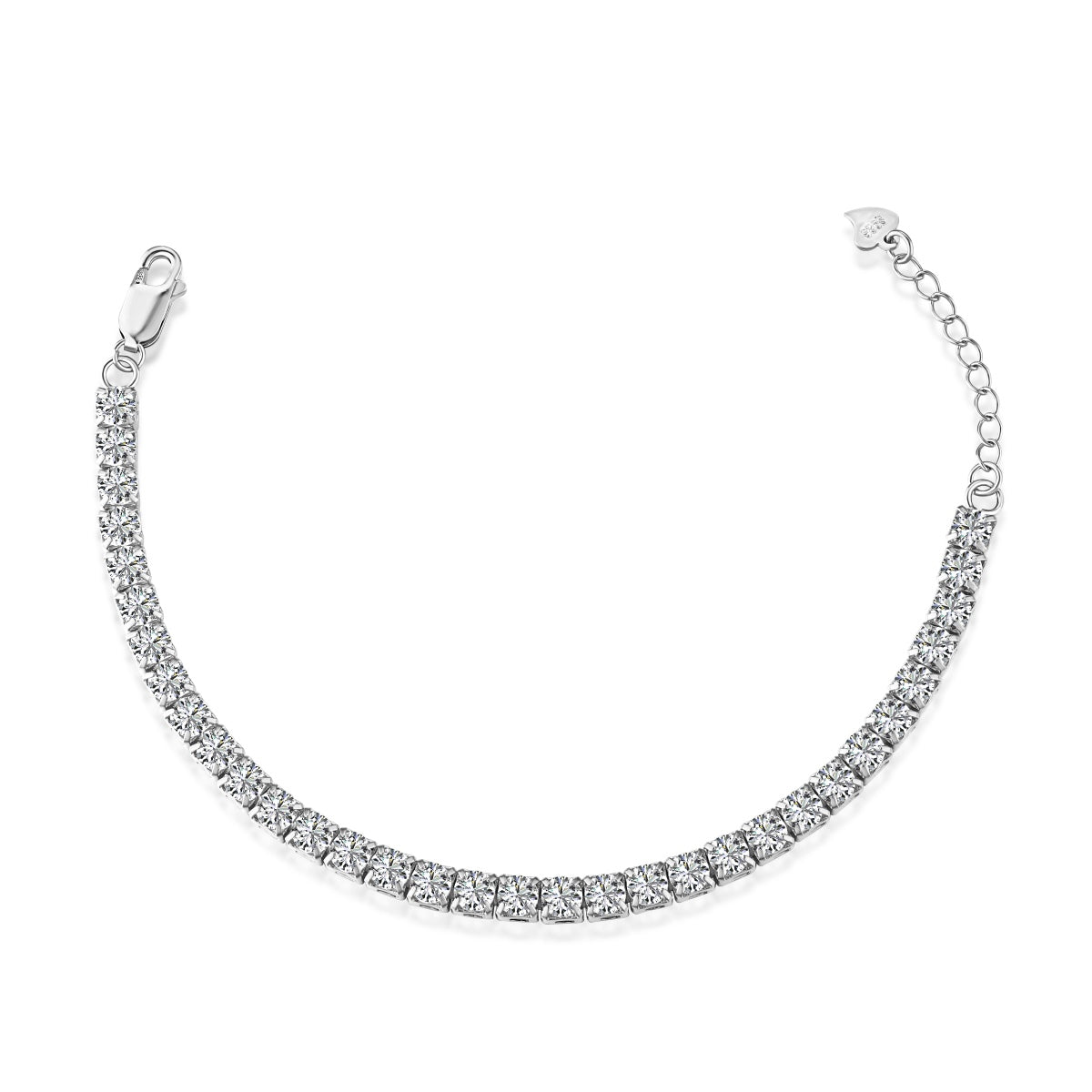 [ELAN LUXE]Sparkling Radiant Princess Cut Tennis Bracelet