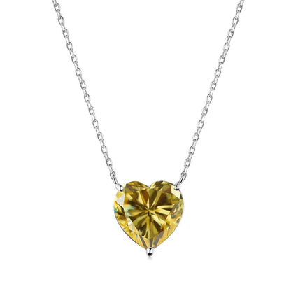 [ELAN LUXE]6.0 carat Radiant Heart Shape Necklace