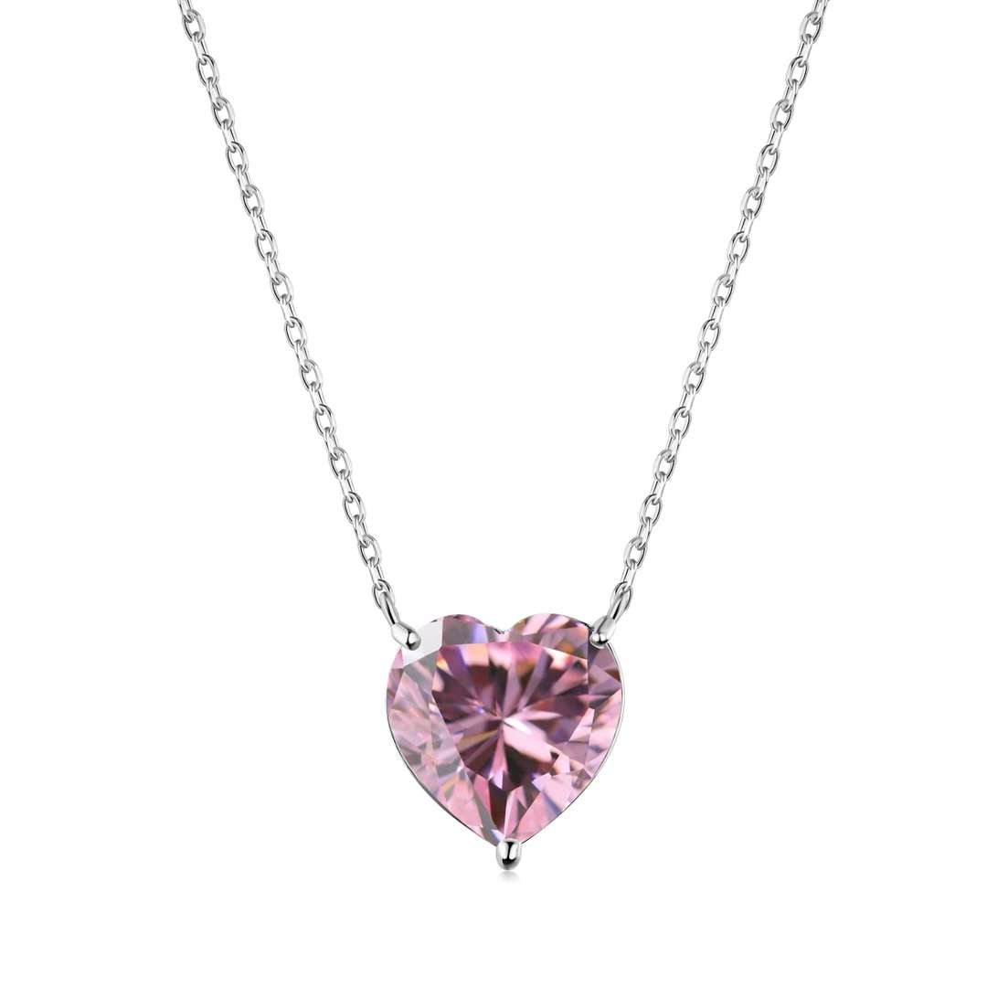 [ELAN LUXE]6.0 carat Radiant Heart Shape Necklace