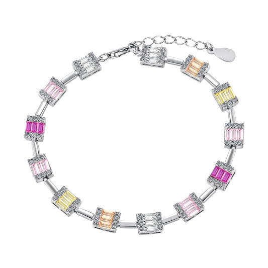 [ELAN LUXE]Dainty Charming Emerald Cut Daily Bracelet