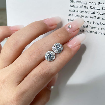 [ELAN LUXE]Classic Princess Round Shape Earrings