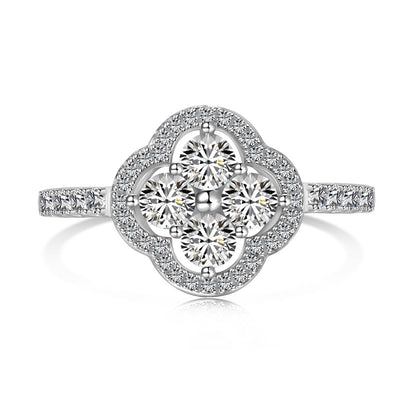 [ELAN LUXE]Four Leaf Clover Flower Design Ring