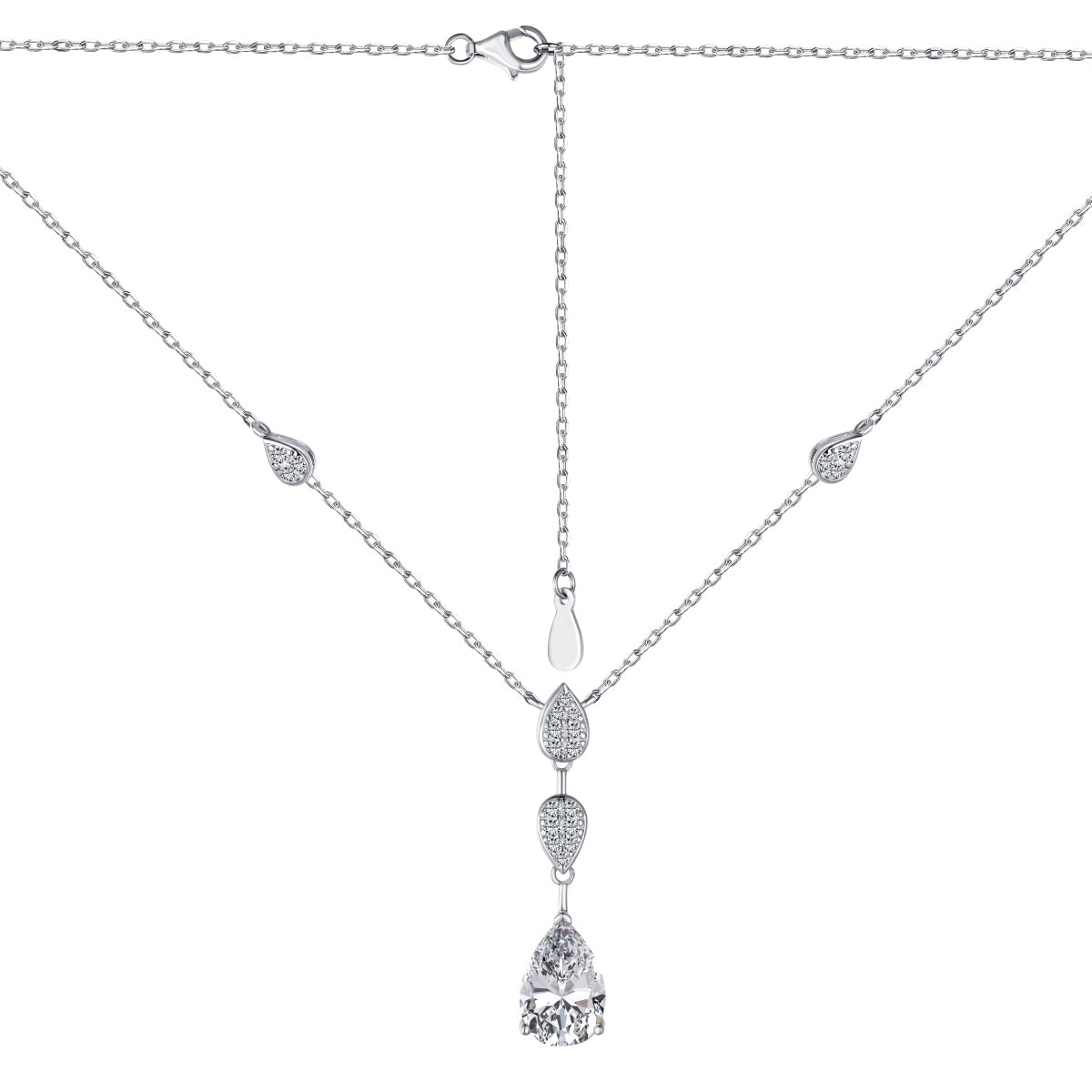 [ELAN LUXE]Dazzling Pear Cut Necklace