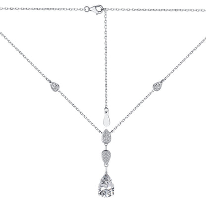 [ELAN LUXE]Dazzling Pear Cut Necklace