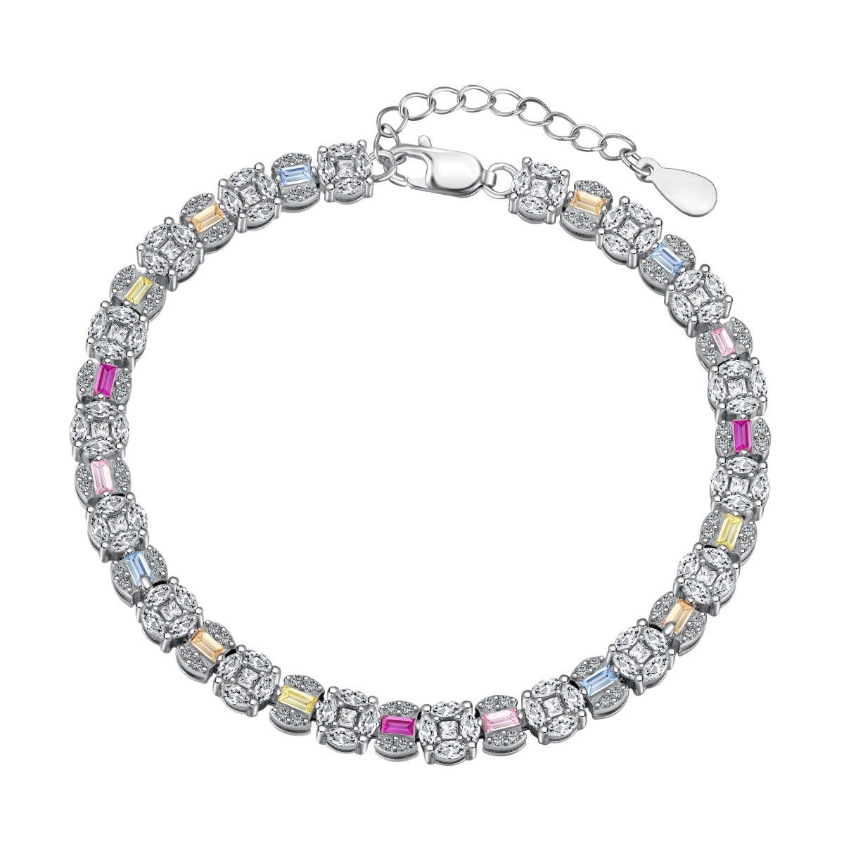 [ELAN LUXE]Dazzling Radiant Multi Cut Daily Bracelet