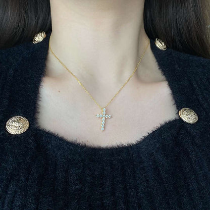 [ELAN LUXE]Unique Cross Shape Necklace