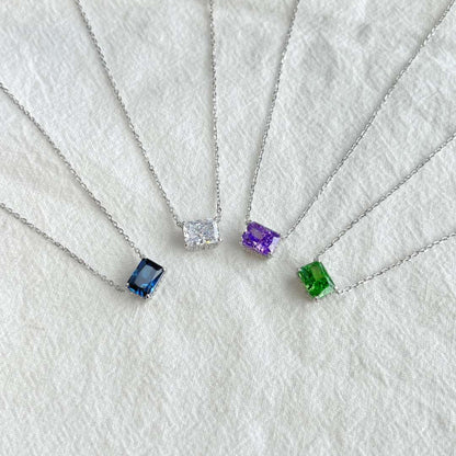 [ELAN LUXE]Luxurious Square Shape Colorful Necalack