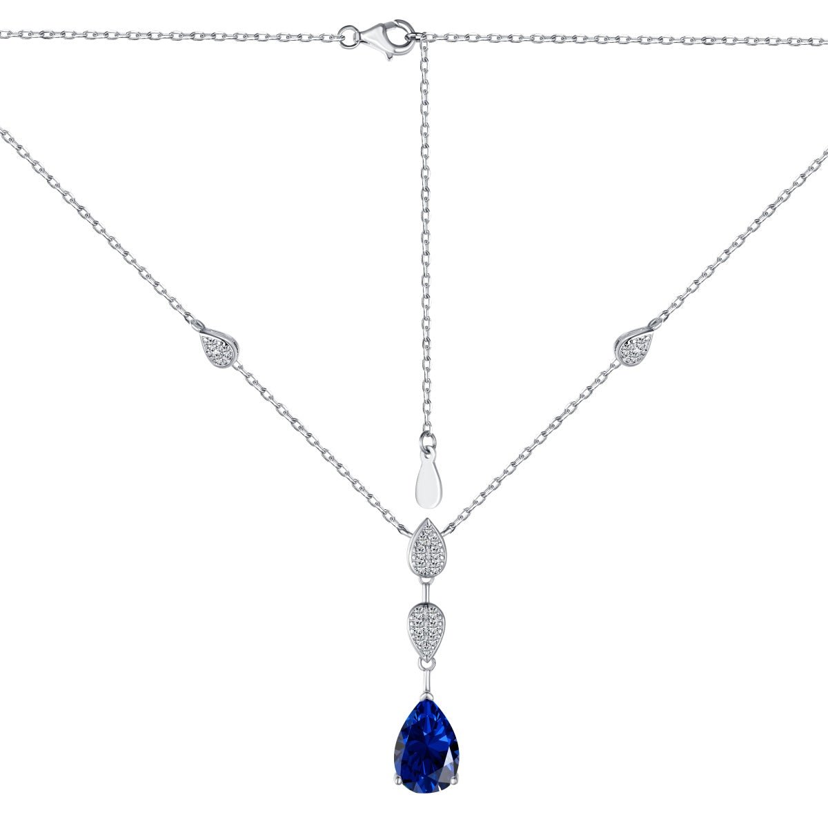 [ELAN LUXE]Dazzling Pear Cut Necklace