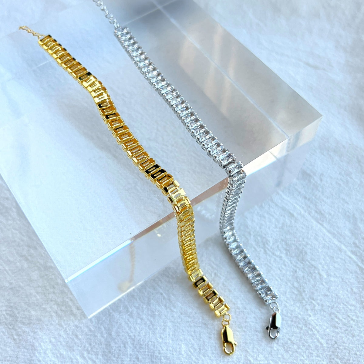 [ELAN LUXE]Exquisite Emerald Cut Daily Bracelet