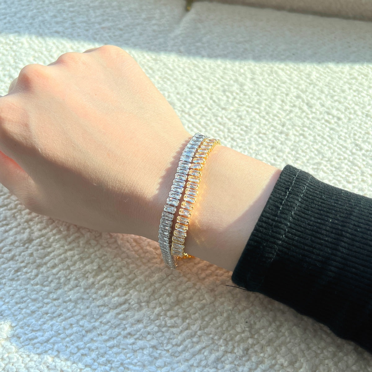[ELAN LUXE]Exquisite Emerald Cut Daily Bracelet