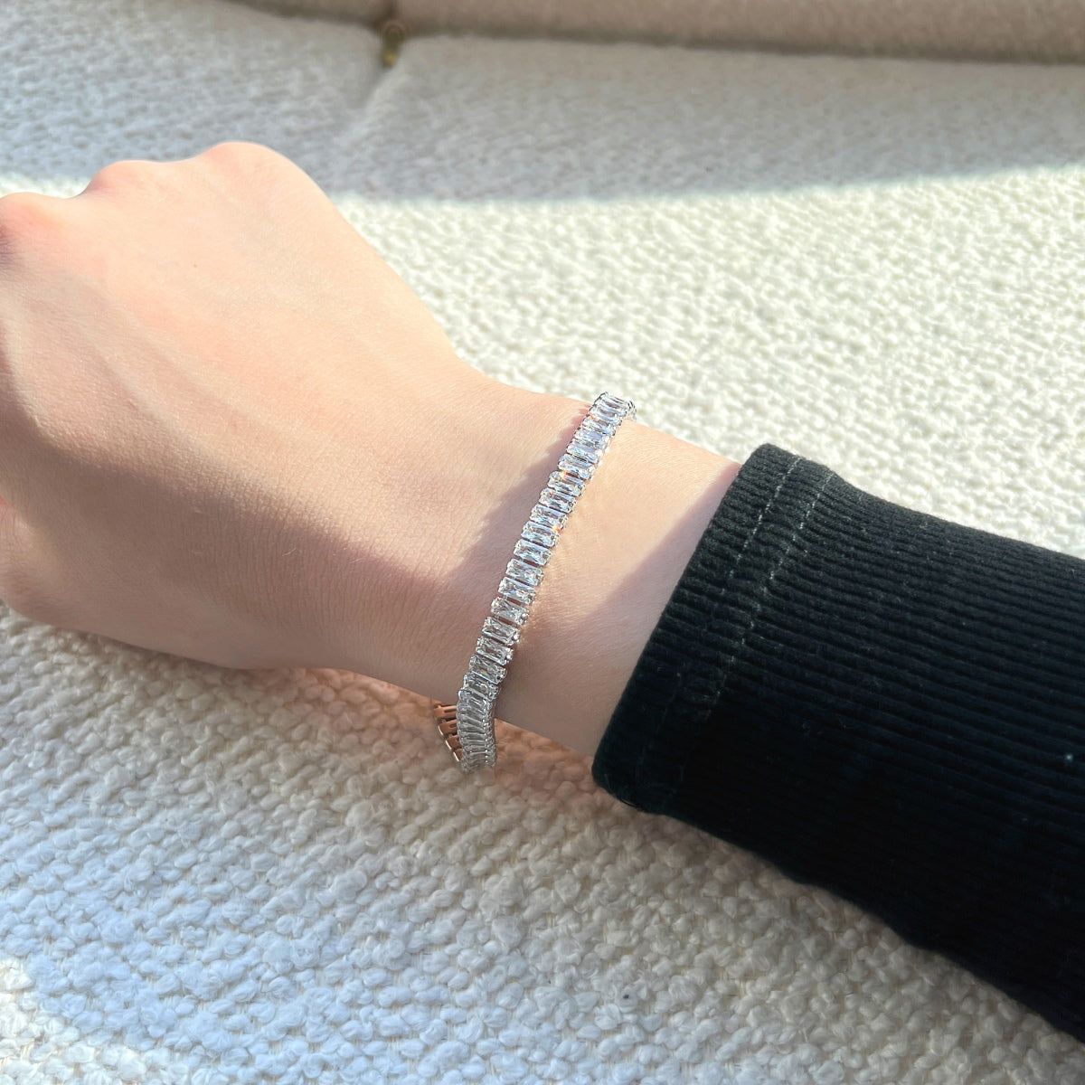 [ELAN LUXE]Exquisite Emerald Cut Daily Bracelet