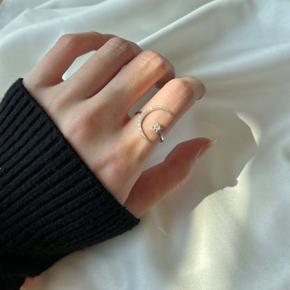 [ELAN LUXE]Eternity Moon & Star Ring