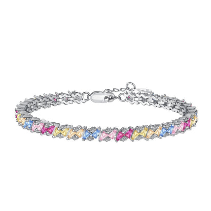 [ELAN LUXE]Ornate Sparkling Multi Cut Party Bracelet