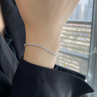 [ELAN LUXE]Elegant Emerald Cut Daily Bracelet