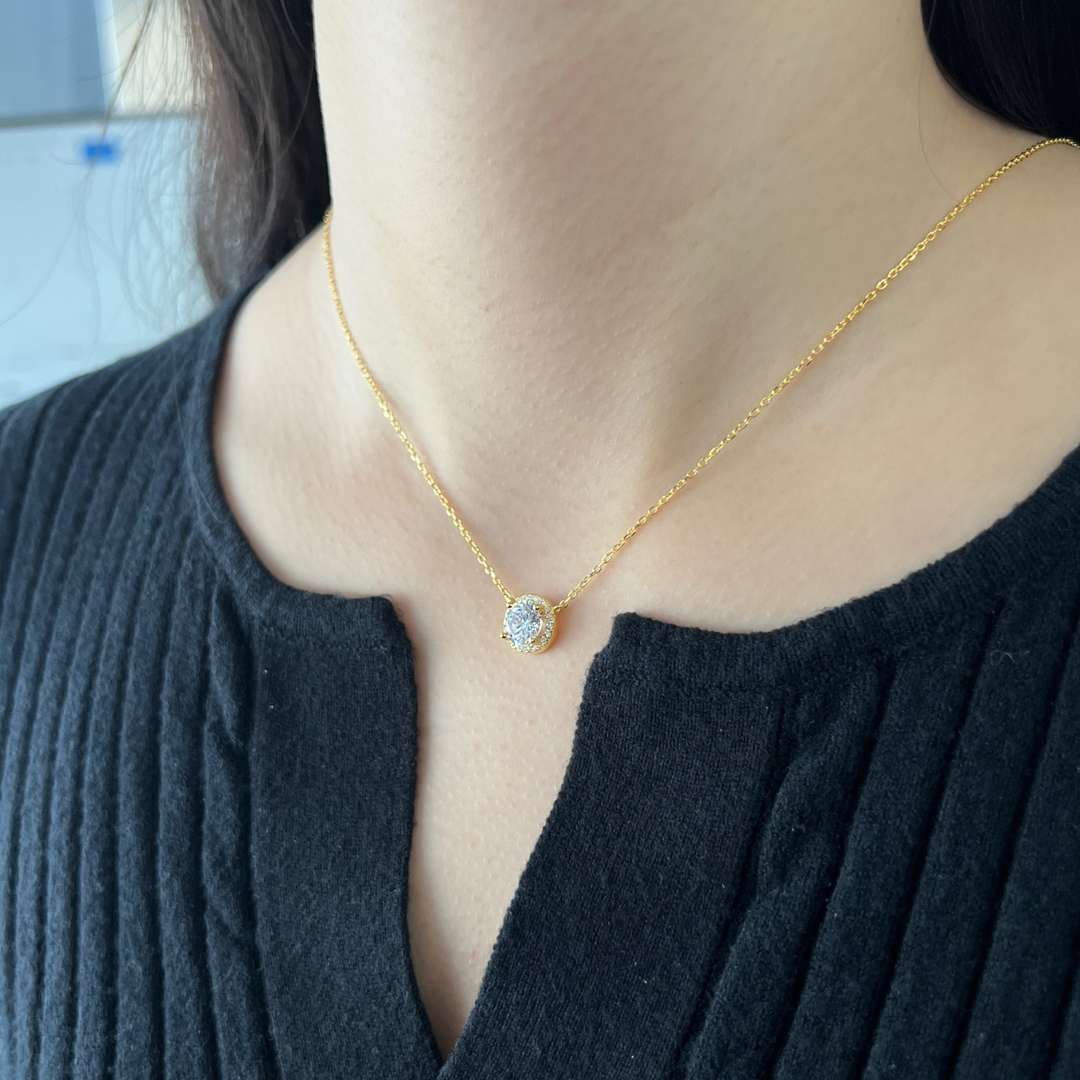 [ELAN LUXE]Luxurious Round Cut Necklace