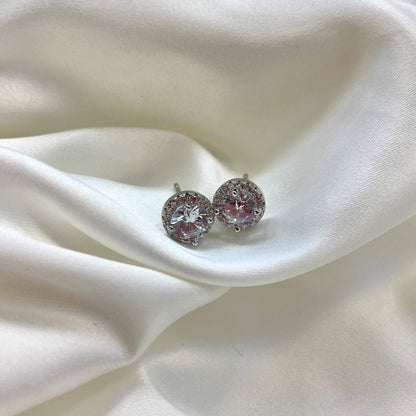 [ELAN LUXE]Classic Princess Round Shape Earrings