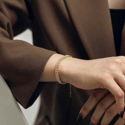 [ELAN LUXE]Exquisite Emerald Cut Daily Bracelet