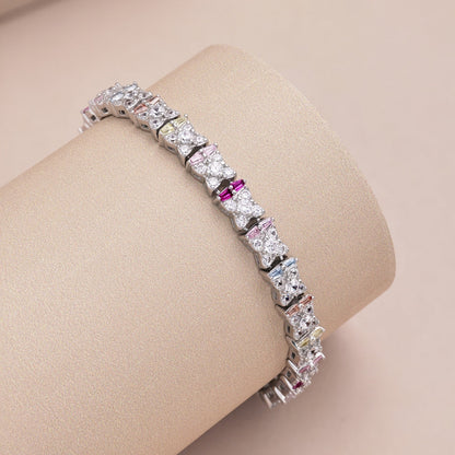 [ELAN LUXE]Unique Colorful Flower Shape Daily Bracelet