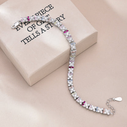 [ELAN LUXE]Unique Colorful Flower Shape Daily Bracelet