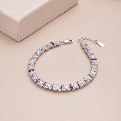 [ELAN LUXE]Unique Colorful Flower Shape Daily Bracelet